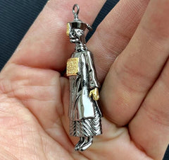 Brass Chinese Zombie Statue Pendant Decor 07FC0E-D4 - KOEEK