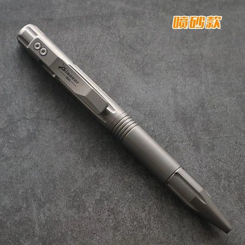 1PC Titanium Ballpoint Pen EDC Pocket Pen Office Business Writing Signature Gift 07FC0E-D4 - KOEEK