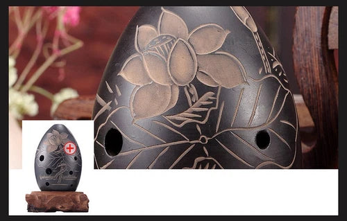 8 Holes Ocarina Clay Xun Musical Instrument for Children Beginner Gift 07FC0E-D4 - KOEEK