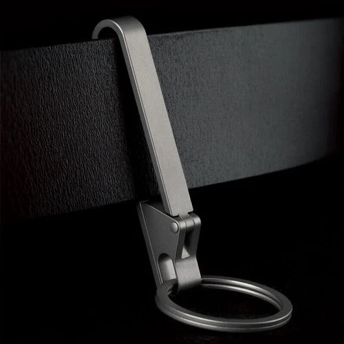 EDC Titanium Alloy Quick Buckle Detach Belt Waist hanging Keychain Key Ring Tool 07FC0E-D4 - KOEEK