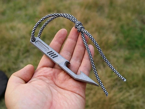 CNC TC4 Pry Bar Crowbar EDC Bottle Opener Cutter Pocket Outdoor Multi Tools 07FC0E-D4 - KOEEK
