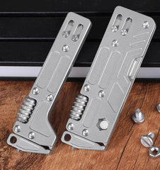 EDC Titanium Alloy Multi Tools Adjustable Wrench Pocket Outdoor Camping Keychain 07FC0E-D4 - KOEEK