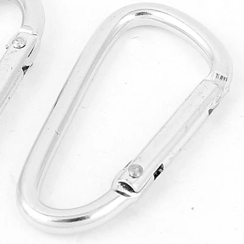 Outdoor Metal D Ring Shaped Snap Clip Key Chain Holder Carabiner Hook 10pcs 07FC0E-D4 - KOEEK