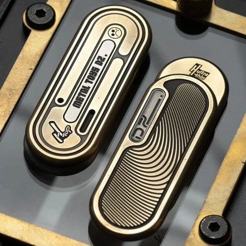Portable Dz TOP H Mechanical Push Slider Fidgets Slider Metal Toy Cool Toys Gift 07FC0E-D4 - KOEEK