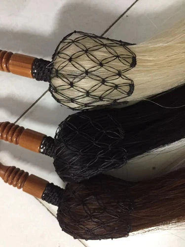 REAL Horse Tail Fly Whisk Swatter TV prop Martial Arts Buddhist Horsetail 07FC0E-D4 - KOEEK