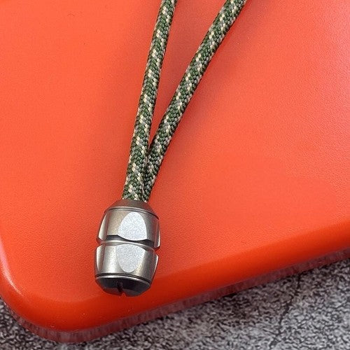 Titanium Alloy Knife Lanyard Bead Paracord End Pendant EDC charm DIY Zip Pull 07FC0E-D4 - KOEEK