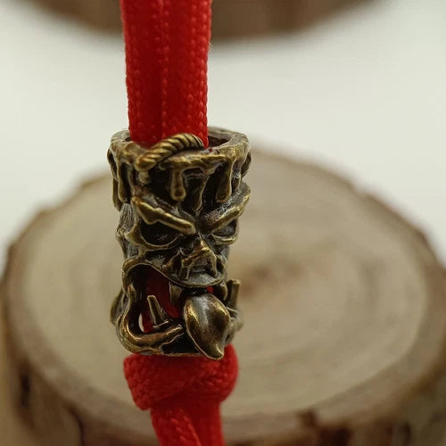 Candle Monster Brass Bead Parachute Cord Knife Lanyard Pendant DIY Accessories 07FC0E-D4 - KOEEK