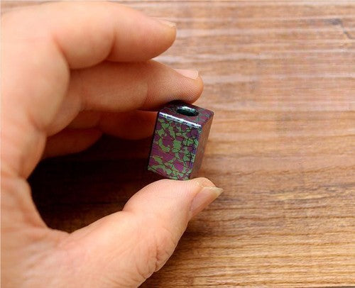 Titanium Alloy Knife Lanyard Bead Cubic Paracord Pendant Multicolor Zip Pull EDC 07FC0E-D4 - KOEEK