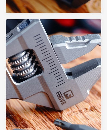 EDC Titanium Alloy Mini Adjustable Spanner Wrench Handle Rrepair Multi-Tools 07FC0E-D4 - KOEEK