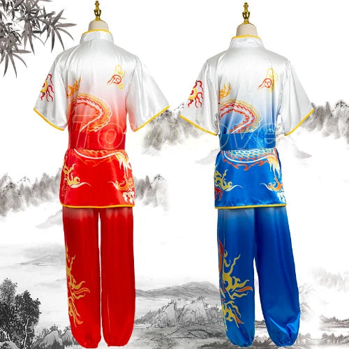 Chinese Style Kung Fu Wushu Tai Chi Suit Arts Uniform Performance Jacket Pants 07FC0E-D4 - KOEEK