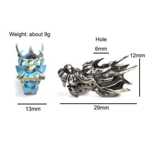 China Dragon Bead DIY Lanyard Paracord Beads Knife Bracelet EDC Kenchain Jewelry 07FC0E-D4 - KOEEK