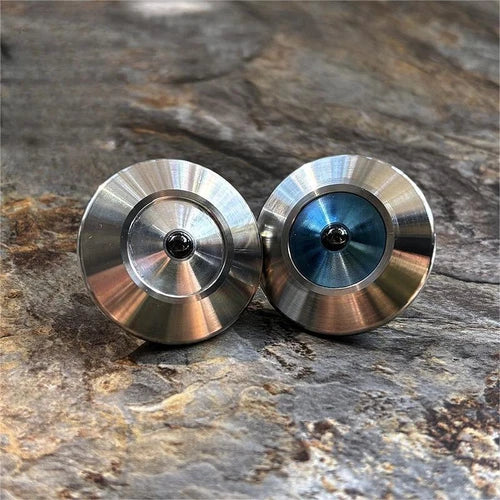 Titanium Stainless Steel Spinning Top Gyroscope Gyro Desktop Fidget Toy EDC Gift 07FC0E-D4 - KOEEK