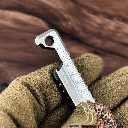 TITANER Titanium Pry Bar Crowbar Multi Tools Ruler Bottle Opener Outdoor EDC TITANER - KOEEK