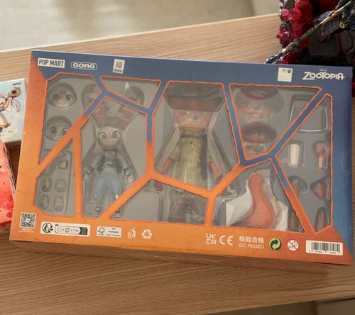 GONG X Zootopia Cartoon Action Figure Toy Gift Judy and Nick Wilde Set GONG - KOEEK