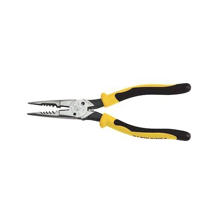 new Klein Tools J206-8C Pliers, All-Purpose Needle Nose, Spring Loaded, Cuts, koeek - KOEEK