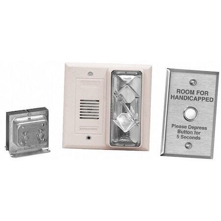 ny Edwards Signaling 7005-G5 Hotel Room Annunciator Kit, inkluderer horn/høy