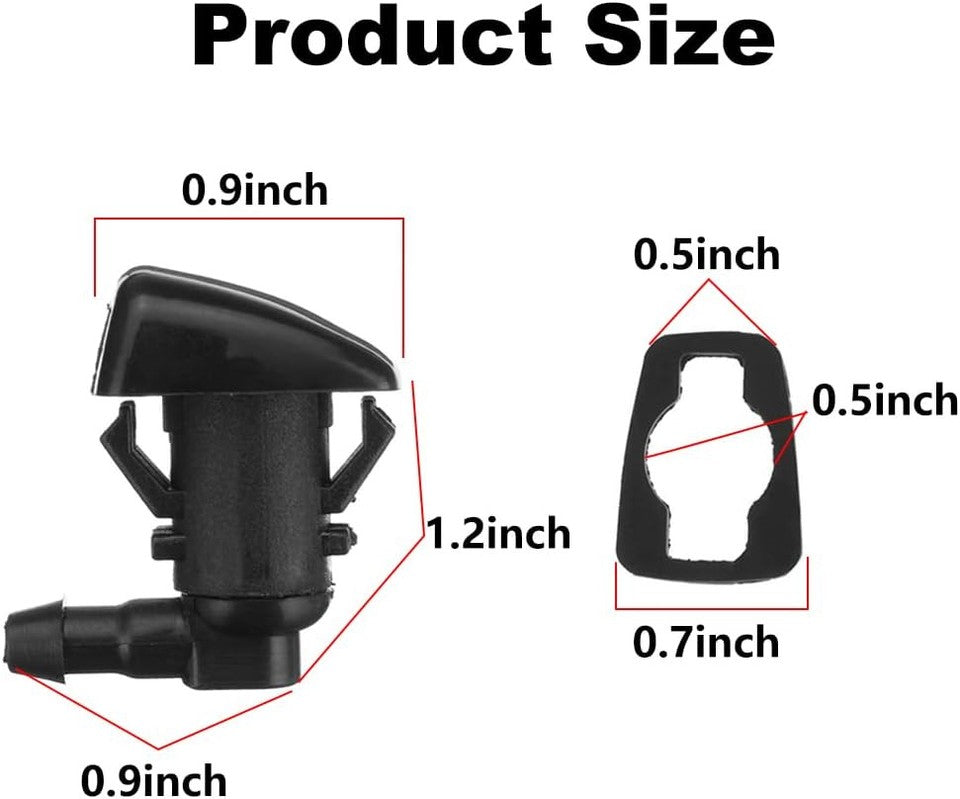 new 7pcs Front Windshield Washer Nozzles Kit, Replacement for F250 F350 F450 F55... 07FC0E-D4 - KOEEK