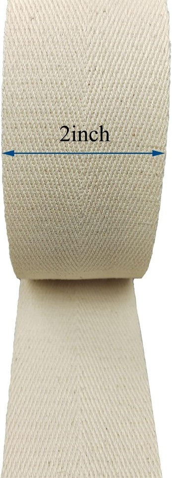 new FUNORNAM 2Inch Wide Herringbone Cotton Rug Seam Ribbon 10Yards, natural 07FC0E-D4 - KOEEK