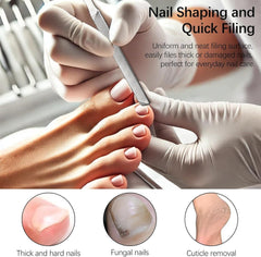 new 2-Pack Stainless Steel Toe Nail Files, 4-Sided Design for Thick Nails, Ideal... 07FC0E-D4 - KOEEK