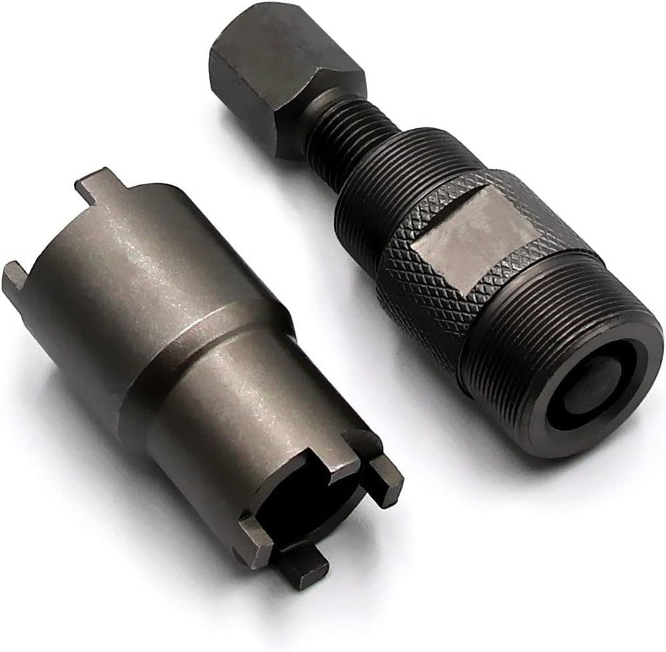 new 2PCS 24mm&27mm Flywheel Puller Tool and 20mm&24mm Remover Clutch Lock Nut...