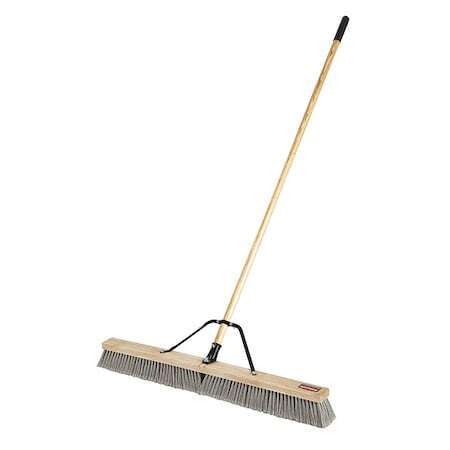 new Rubbermaid Commercial 2040049 Push Broom, 37 In Sweep Face, Medium, Synthetic, koeek - KOEEK