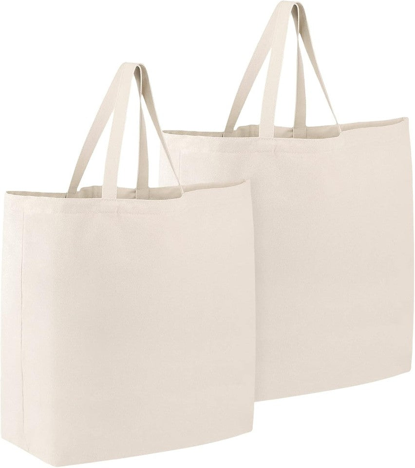 new Segarty Large Canvas Tote 25.6"x19.6"x7.9&quot;_2pcs, Beige(14oz) SEGARTY - KOEEK