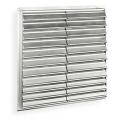 ny Dayton 1C209 36 In Backdraft Demper Wall Shutter, 36-1/2 In X 36-1/2 In