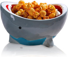 new 40 oz Shark Attack Bowl Cute Candy Popcorn Serving 1200mL, Blue Grey 07FC0E-D4 - KOEEK