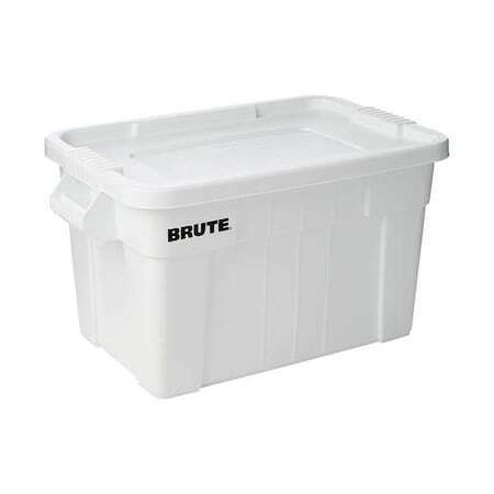 new Rubbermaid Commercial Fg9s3100wht Storage Tote, White, Plastic, 27 In L, 17 koeek - KOEEK