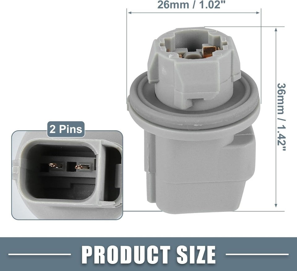 new License Plate Light Socket F37Z-13550-A Wiring Harness Plug Connectors Grey 07FC0E-D4 - KOEEK