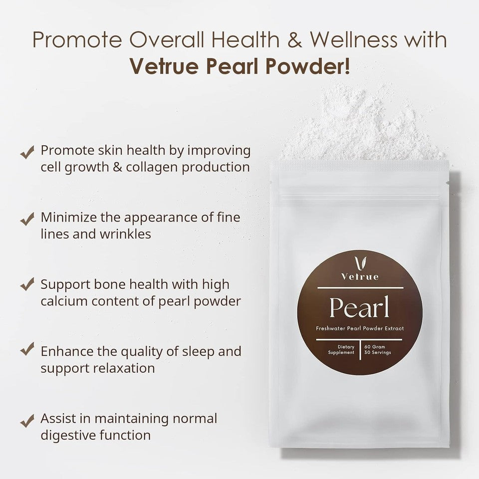 new Pure Pearl Powder | 60 Grams | Natural Ingredients from Fresh Water |... 07FC0E-D4 - KOEEK