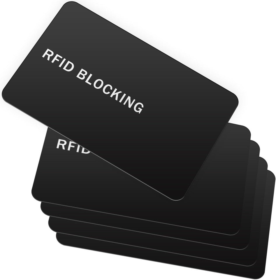 new RFID Blocking Card - 5 Pack, Contactless NFC Credit ID Black/5 cards 07FC0E-D4 - KOEEK