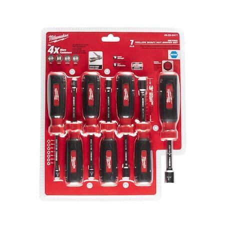 new Milwaukee Tool 48-22-2417 7 Pc Hollow Shaft Metric Nut Driver Set Milwaukee - KOEEK