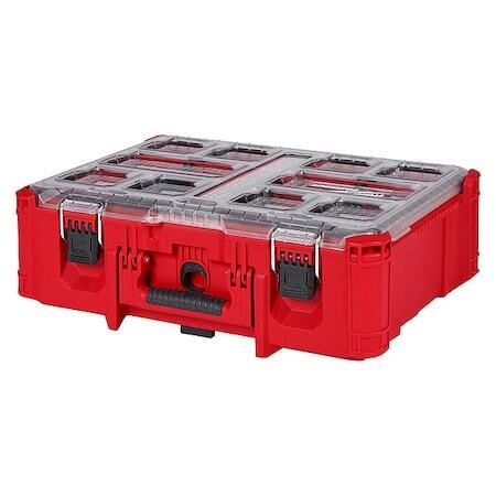 new Milwaukee Tool 48-22-8432 Deep Compartment Box With 2 Compartments, Plastic,