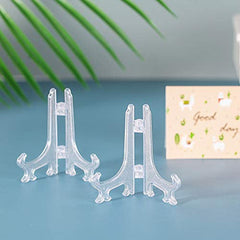 new Artliving 3 Inch Clear Plastic Easels or Stand/Plate 3 inch (12 pack), White ARTLIVING - KOEEK
