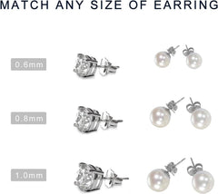 new 30pcs/15 Pairs Earring Backs Replacement,Plated Silver 07FC0E-D4 - KOEEK
