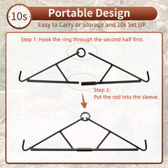 new Deer Hanger, Elk Hoist Pulley Lift System with Gambrel, Hunting Game Hanging... 07FC0E-D4 - KOEEK