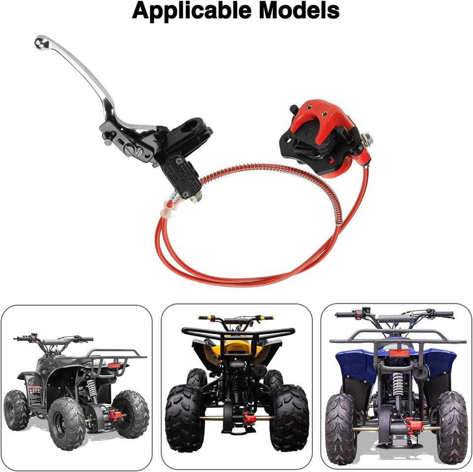 new FVRITO Rear Hydraulic Disc Brake System Hand Master Cylinder Red