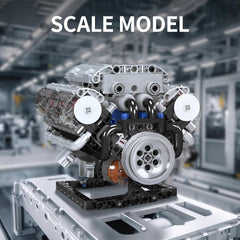 new Mould King V8 Engine Building Blocks Sets, MOC Scale Model Kit with Battery... MOULD KING - KOEEK