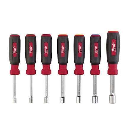 new Milwaukee Tool 48-22-2517 7 Pc Magnetic Hollowcore Metric Nut Driver Set Milwaukee - KOEEK