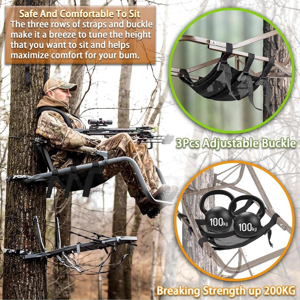 new Tree Stand Seat Replacement for Hunting, Lightweight Mesh Seat...