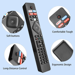 new NH800UP RF402A-V14 BT800 IR Remote Control Compatible with With Batteries 07FC0E-D4 - KOEEK