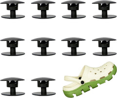 new 10-Pack Strap Rivets for Crocs,Replacement Parts Croc Clog Shoes Black 07FC0E-D4 - KOEEK