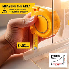 new Shower Threshold Water Dam Barrier 67" - Transparent Collapsible 07FC0E-D4 - KOEEK