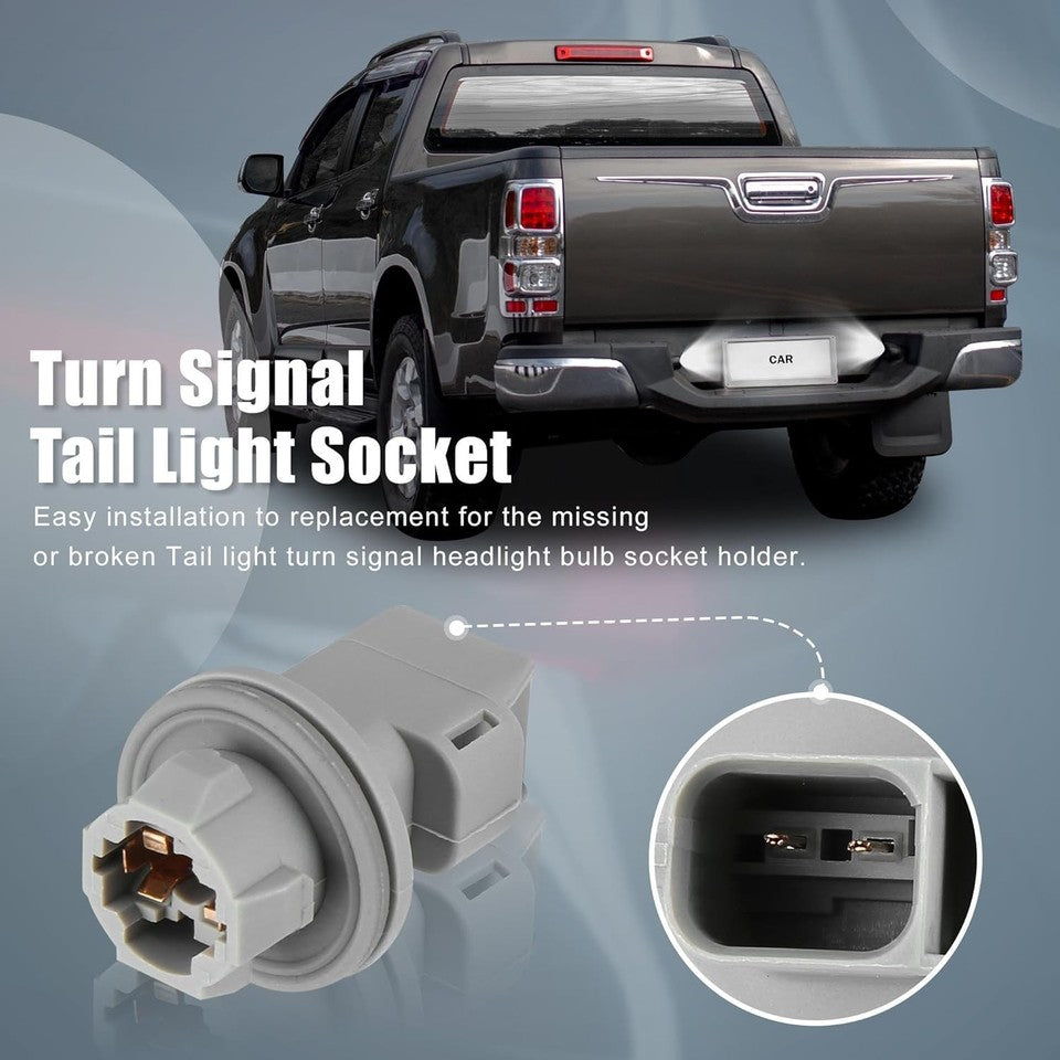 new License Plate Light Socket F37Z-13550-A Wiring Harness Plug Connectors Grey 07FC0E-D4 - KOEEK