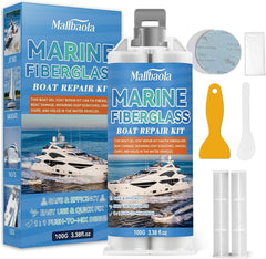 new Marine Fiberglass Repair Kit for Boats, Gel Coat White 07FC0E-D4 - KOEEK