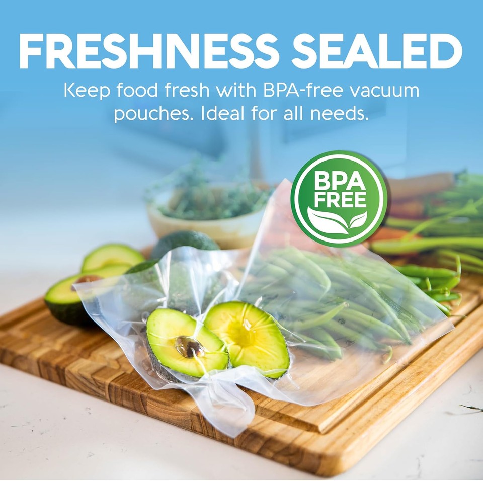 new Avid Armor Chamber Vacuum Sealer Bags – Heavy Duty, 10x10, Clear - 250 AVID ARMOR - KOEEK
