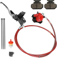 new FVRITO Rear Hydraulic Disc Brake System Hand Master Cylinder Red FVRITO - KOEEK