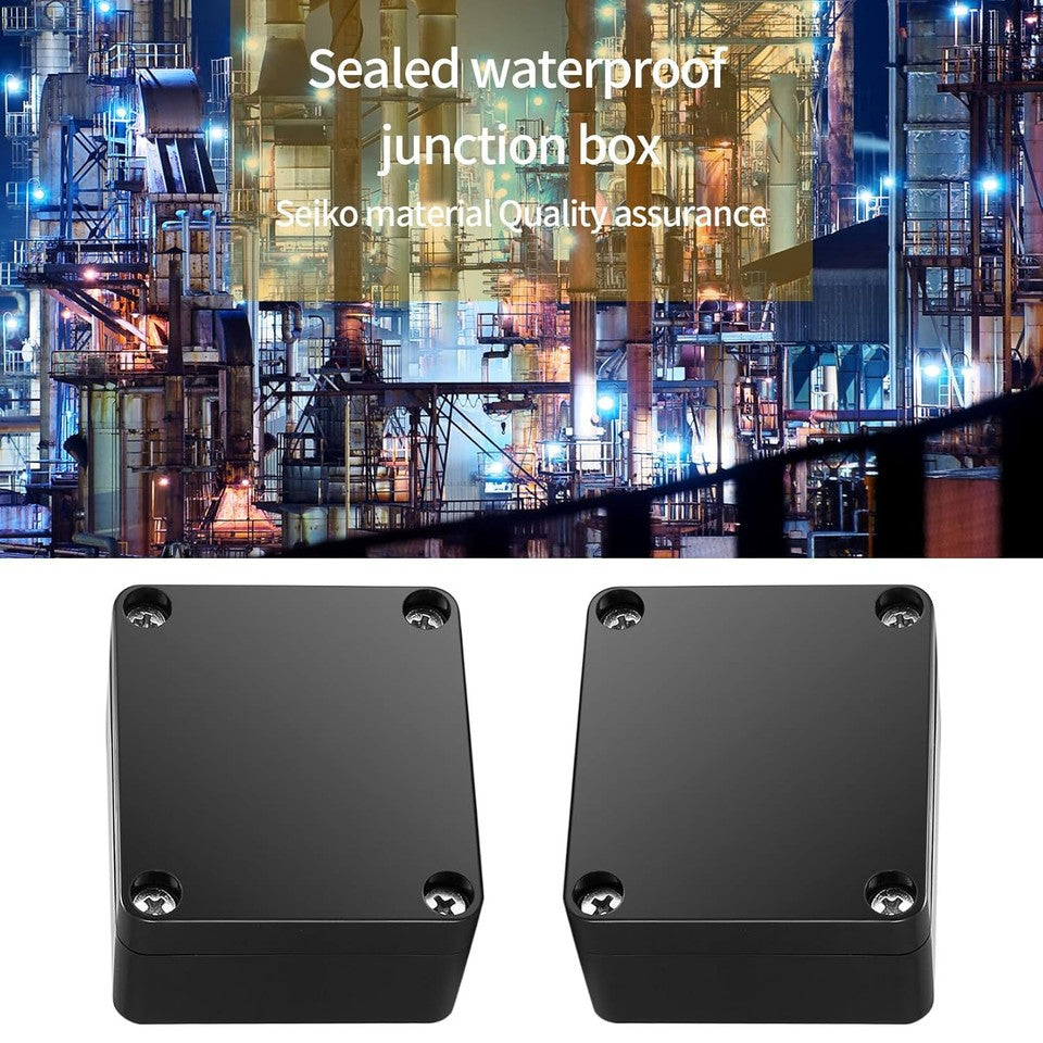 new Project Box, 4 Pcs Electrical Junction IP65 Waterproof A, black 07FC0E-D4 - KOEEK