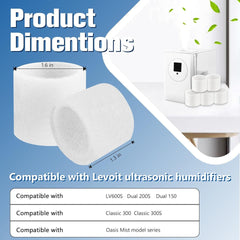 new Funmit 20-Pack Top Fill Humidifier Replacement Filters for LEVOIT... FUNMIT - KOEEK
